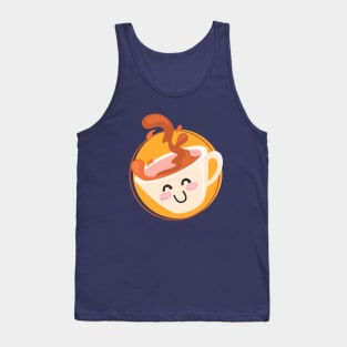 Cute Coffee Mug Smiling Tank Top